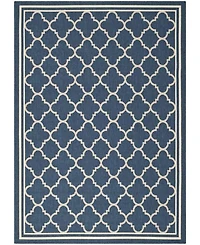 Safavieh Courtyard CY6918 Navy and Beige 5'3" x 7'7" Sisal Weave Outdoor Area Rug