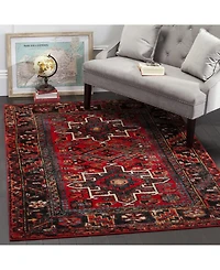 Safavieh Vintage Hamadan VTH211 Red and Multi 5'3" x 7'6" Area Rug