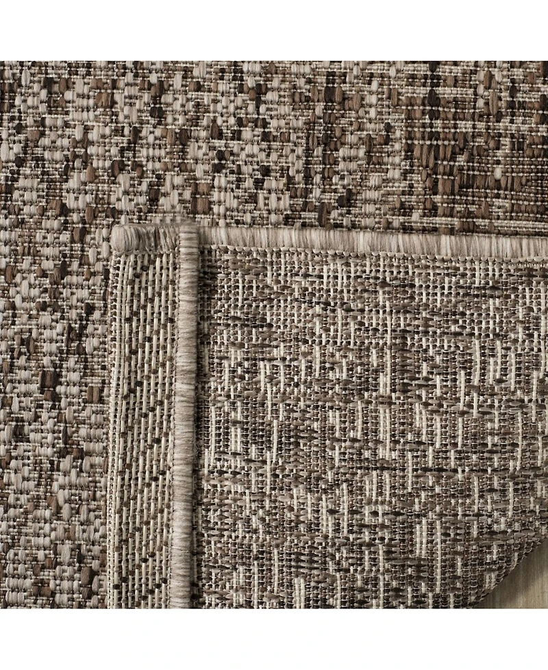 Safavieh Courtyard CY8736 Light Beige and Light Brown 5'3" x 7'7" Sisal Weave Outdoor Area Rug