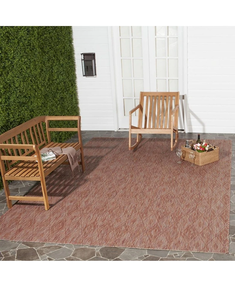 Safavieh Courtyard CY8522 Red 8' x 11' Outdoor Area Rug