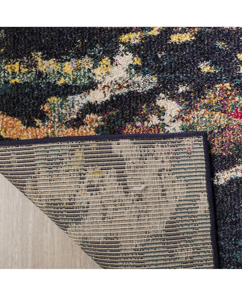 Safavieh Monaco MNC260 Brown and Teal 5'1" x 7'7" Area Rug