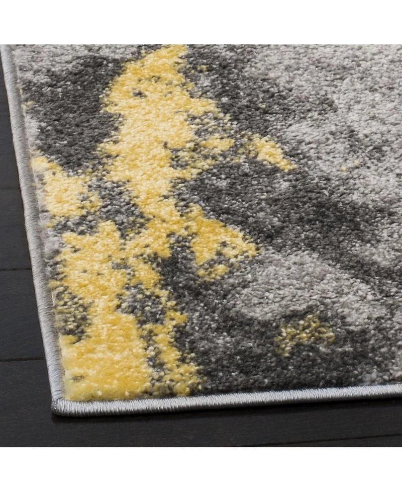 Safavieh Adirondack 134 Gray and Yellow 5'1" x 7'6" Area Rug
