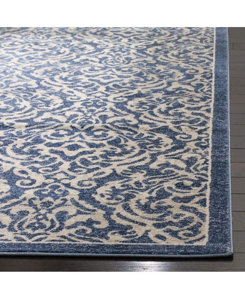 Safavieh Brentwood BNT810 Navy and Creme 5'3" x 7'6" Area Rug