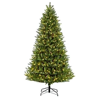 Puleo International 9 ft Pre-Lit Green Mountain Fir Artificial Christmas Tree with 1000 Ul-Listed Clear Lights