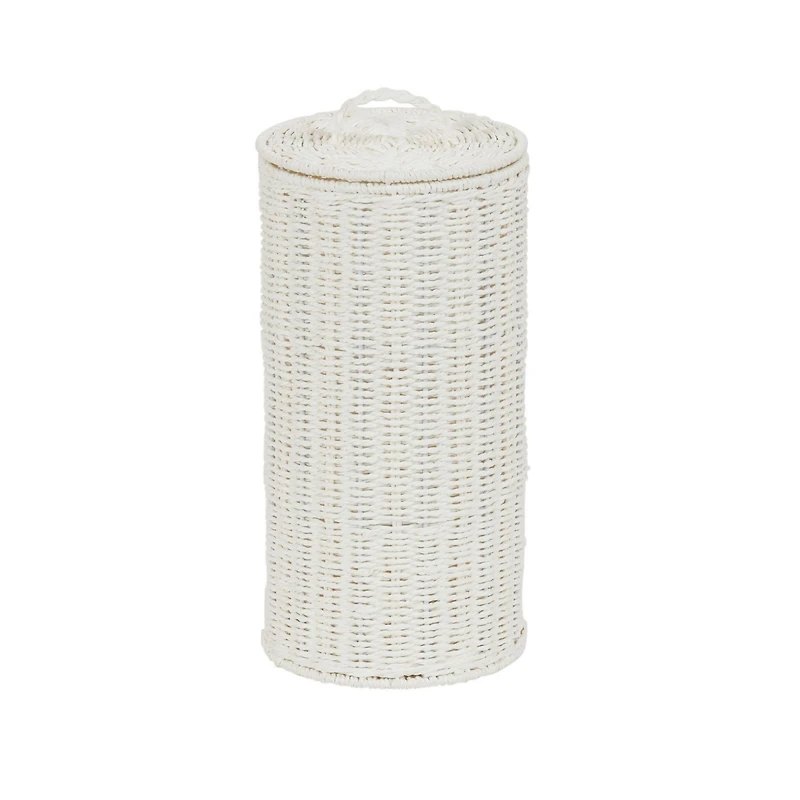 Household Essentials Paper Rope Wicker Toilet Paper Roll Holder