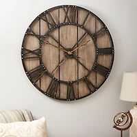 Household Essentials Roman Numerals Vintage Wall Clock
