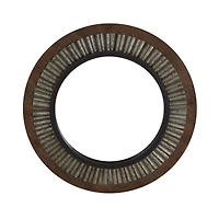 Household Essentials Wood Framed Sunburst Metal Mirror