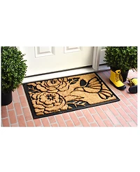 Home & More Hummingbird Haven Coir/Rubber Doormat, 24" x 36"