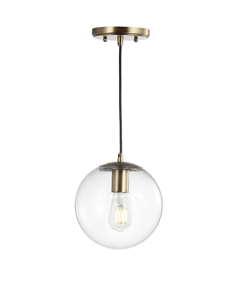 Jonathan Y Bleecker Metal/Glass Globe Led Pendant