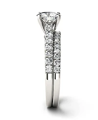 Moissanite Bridal Set (1-5/8 ct. t.w. Diamond Equivalent) 14k white gold