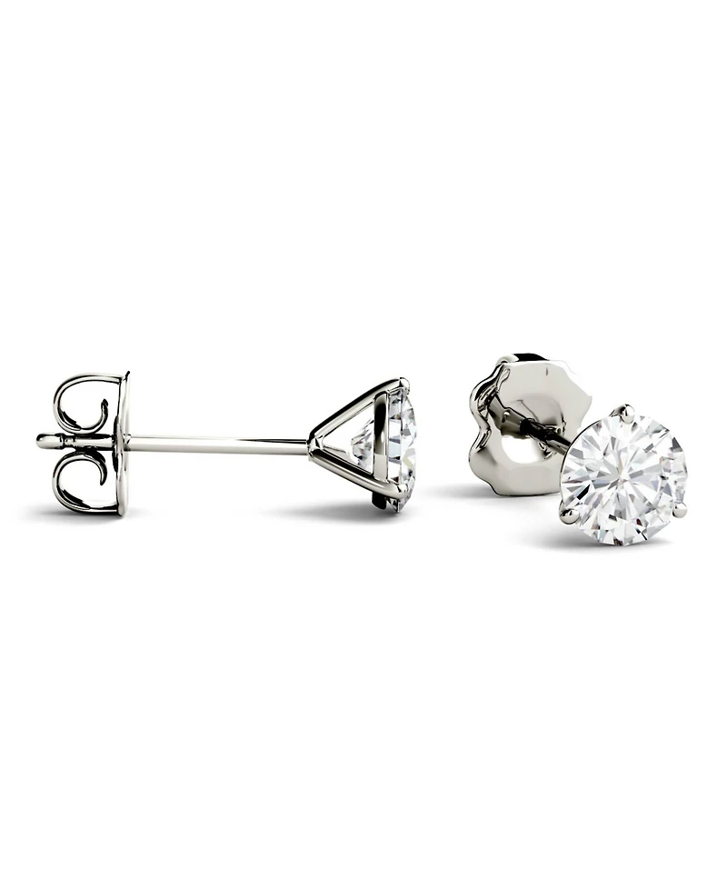 Moissanite Martini Stud Earrings (1 ct. t.w. Diamond Equivalent) 14k white or yellow gold