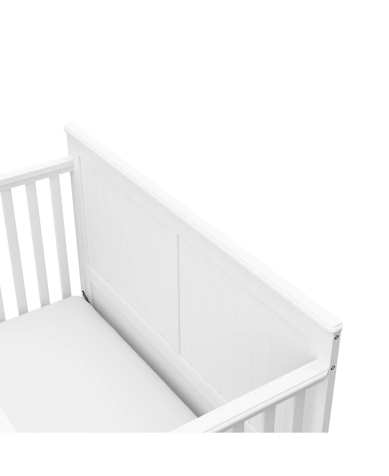 Graco Hadley 5-in-1 Convertible Crib with Drawer (White) –Crib Combo