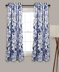 Cynthia Jacobean Floral Curtain Collection