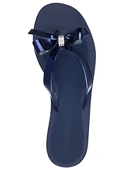 Guess Women's Tutu Eva Fashion Bow Detail Flip Flop Sandals