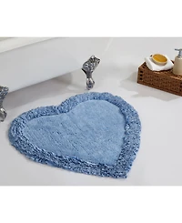 Better Trends Ruffle Heart Shape Bath Rug, 30"