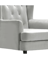 Elle Decor Celeste Tufted Velvet Accent Chair