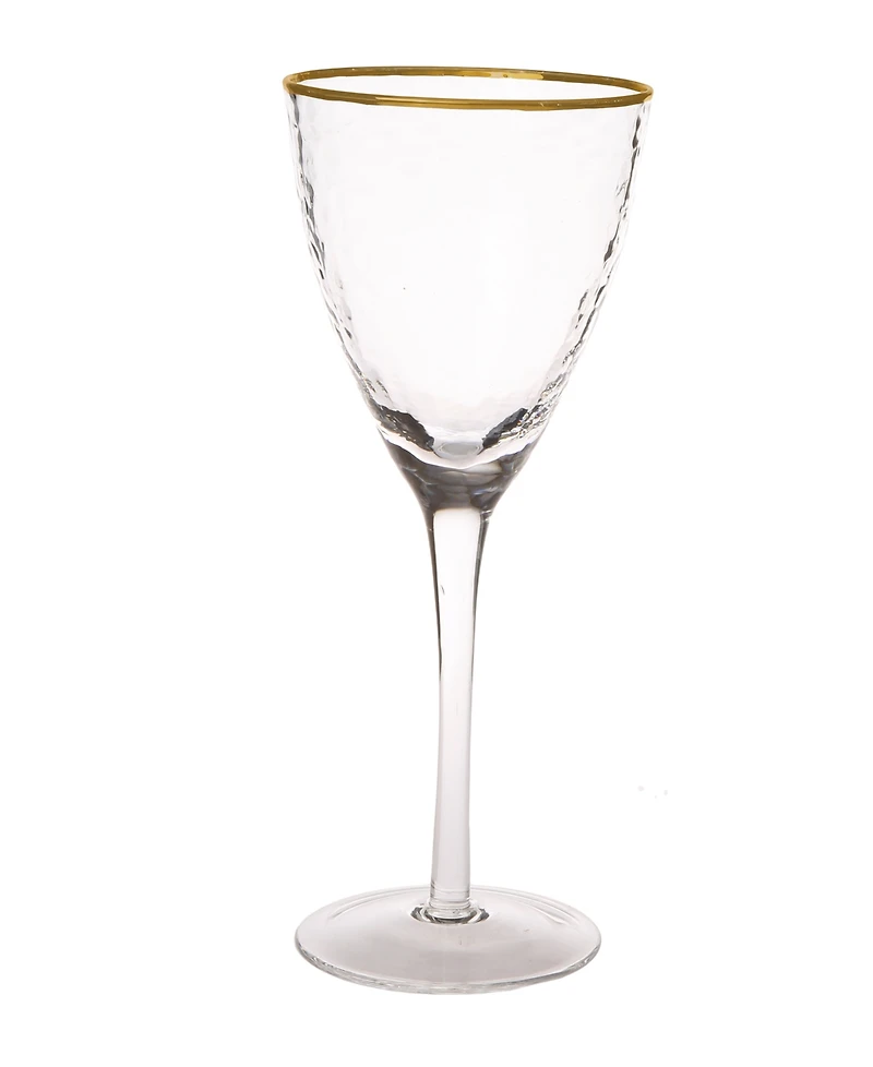 Classic Touch Set of 6 Water Glasses with Simple Design
