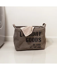 Danya B Army Canvas Laundry Basket