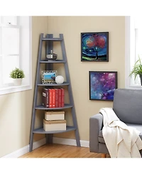 Danya B 5-Tier Pyramid Corner Display Shelves