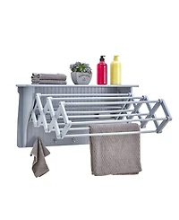 Danya B. Wall Mounted Retractable Accordion Drying Rack