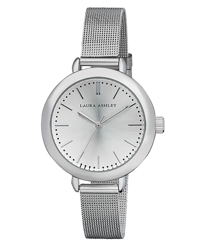 Laura Ashley Ladies' Silver Mesh Watch
