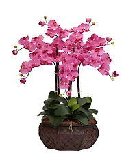 Nearly Natural Large Phalaenopsis Silk Flower Arrangement