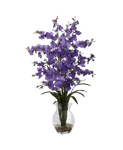 Nearly Natural Dancing Lady Orchid w/Vase Arrangement