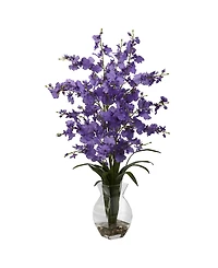 Nearly Natural Dancing Lady Orchid w/Vase Arrangement