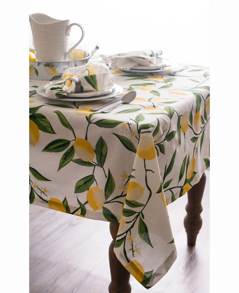 Lemon Bliss Print Table cloth 52" X 52"