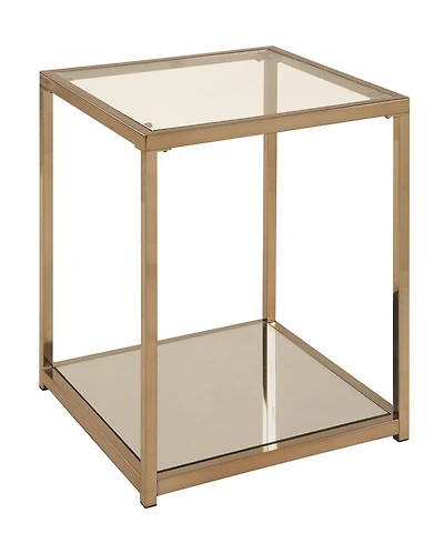 Crosby End Table with Mirror Shelf