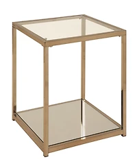 Crosby End Table with Mirror Shelf
