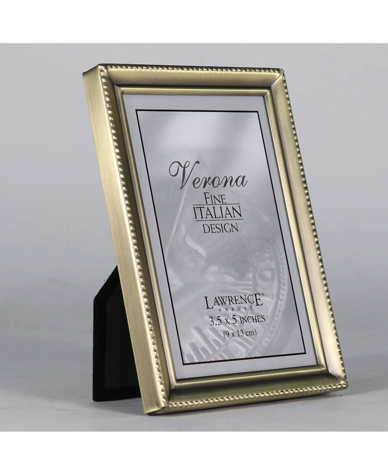 Lawrence Frames Antique Gold Bead Picture Frame - 3.5" x 5"