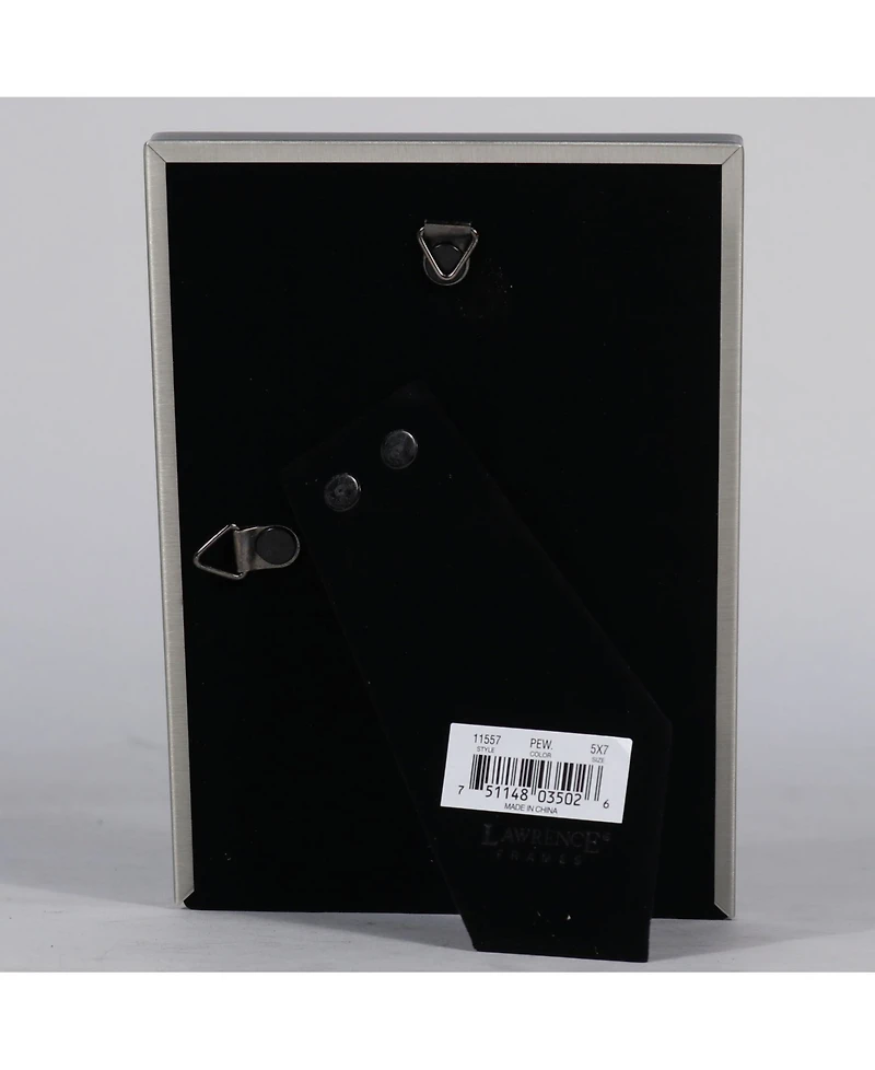 Lawrence Frames Antique Pewter Picture Frame - Bead Border Design