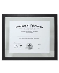 Lawrence Frames Multi Use Black Float Document Frame - 11" x 14"