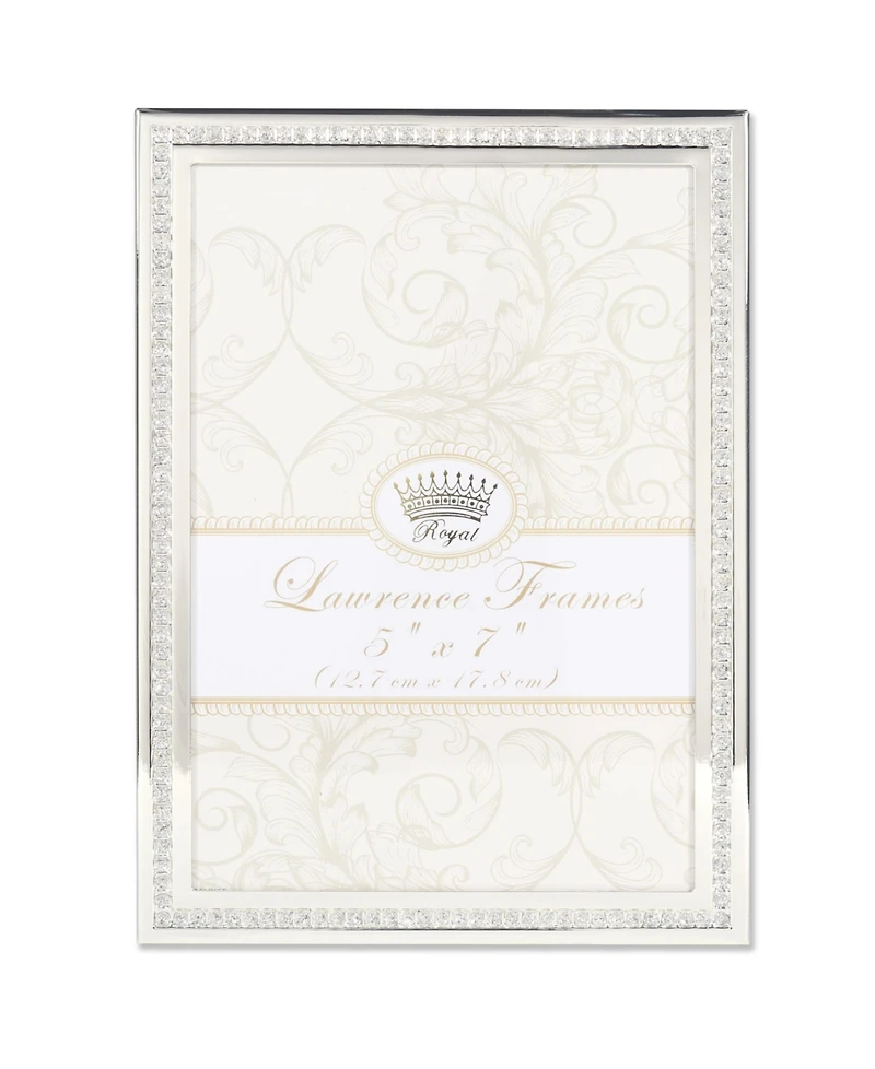Lawrence Frames Dazzle Silver and Glitter Picture Frame - 5" x 7"