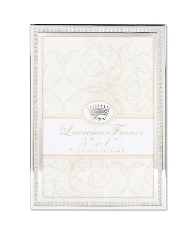 Lawrence Frames Dazzle Silver and Glitter Picture Frame - 5" x 7"