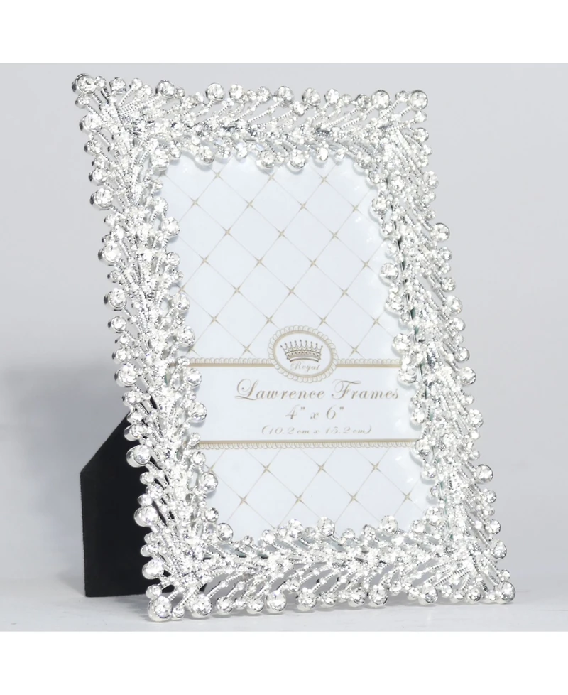 Lawrence Frames Jasmond Silver Metal Frame with Crystal Spray