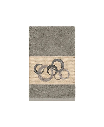Linum Home Turkish Cotton Annabelle Embellished Hand Towel