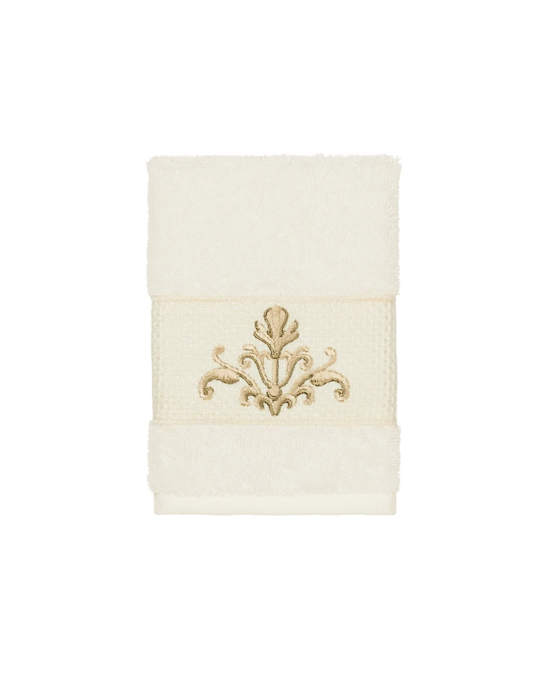 Linum Home Turkish Cotton Scarlet Embellished Washcloth