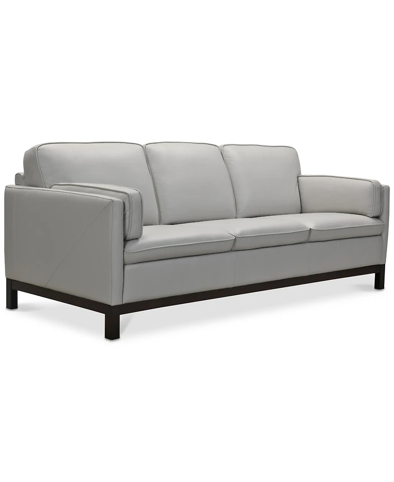 Closeout! Virton 87" Leather Sofa, Created for Macy's