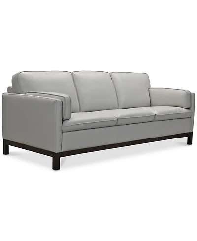 Closeout! Virton 87" Leather Sofa, Created for Macy's
