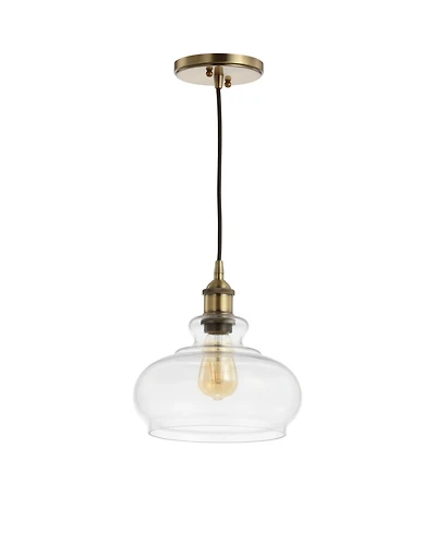 Jonathan Y Wyatt 9.5" Adjustable Drop Pharmacy Led Pendant