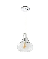 Jonathan Y Ferano 9" Adjustable Led Pendant