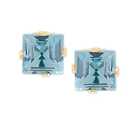 Lab-Grown Emerald Stud Earrings (1 ct. t.w.) 14k Gold