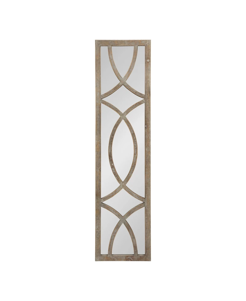 Kate and Laurel Tolland Wood Panel Wall Mirror