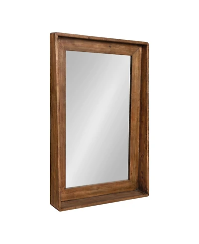 Kate and Laurel Basking Wall Mirror with Shelf