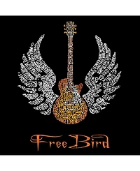 La Pop Art Mens Premium Blend Word T-Shirt - Lyrics to Freebird