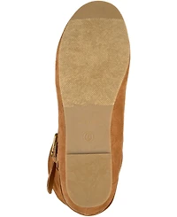 Journee Collection Women's Shelley Rouched Buckle Mid Shaft Boots