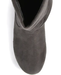 Journee Collection Women's Shelley Fold Over Slouch Mid Shaft Boots