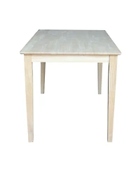 International Concepts Solid Wood Top Table